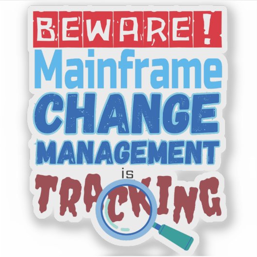 DB2 Change Management in Mainframe Programmeren Sticker (Voorkant)