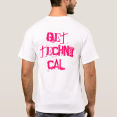 dB3 - warme roze op zwart T-shirt (Achterkant)