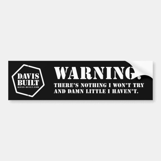 db_bs_warntry_rev bumpersticker (Voorkant)