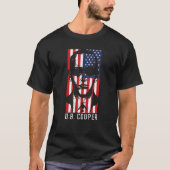 Db Cooper American Flag 1971 Skyjacking Heist T-shirt (Voorkant)
