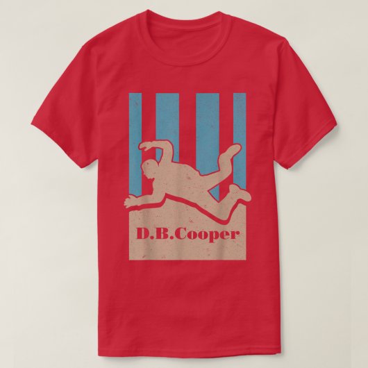 DB Cooper cool unsolution mysterie retro sities ur T-shirt (Design voorkant)
