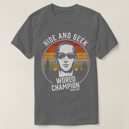 DB Cooper Hide And Seek World Champion T-shirt (Design voorkant)