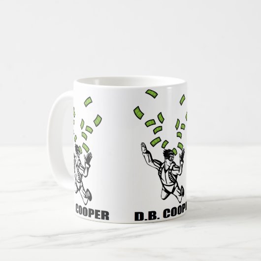 DB Cooper Koffiemok (Voorkant links)