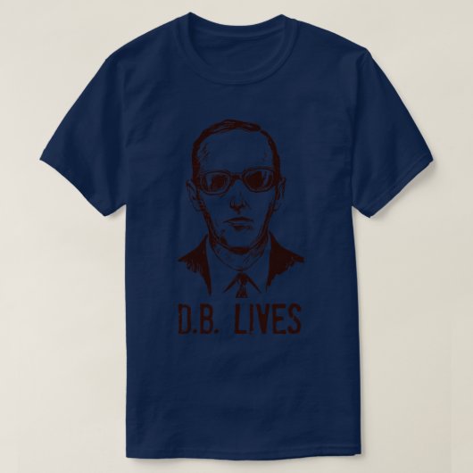 DB Cooper leeft T-shirt (Design voorkant)