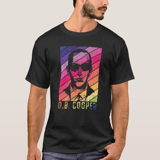 Db Cooper  Rainbow 1971 Skyjacking Heist Hi T-shirt (Voorkant)