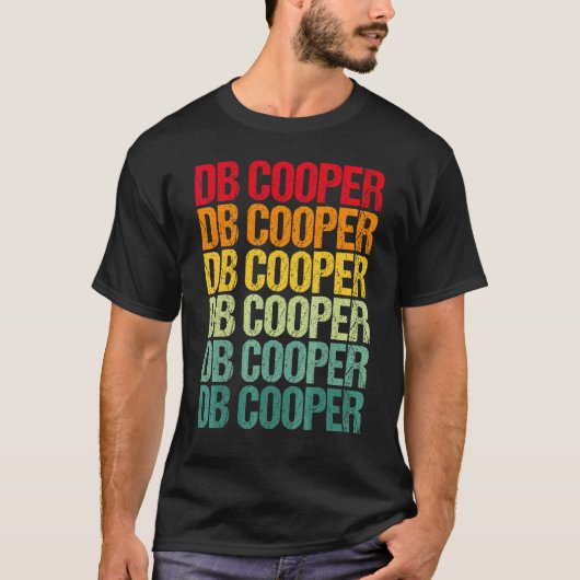 Db Cooper Retro Vintage T-shirt (Voorkant)