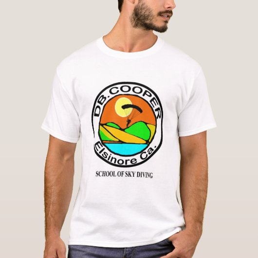 DB Cooper School of Skydiving T-shirt (Voorkant)