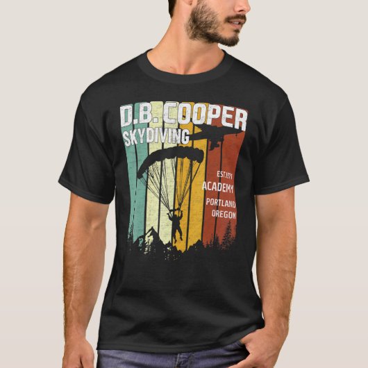 Db Cooper Voor Mannen Springacademie T-shirt (Voorkant)