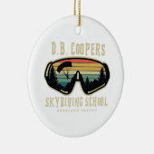 DB-coopers skydiving school Portland oregon Keramisch Ornament (Rechts)