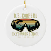 DB-coopers skydiving school Portland oregon Keramisch Ornament (Achterkant)