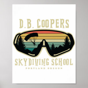 DB-coopers skydiving school Portland oregon Poster