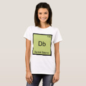 Db - Daniel Boone Grappig Chemie Elementsymbool T-shirt (Voorkant volledig)