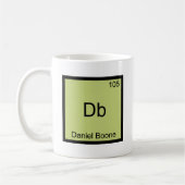 Db - Daniel Boone Grappig Scheikunde Element Symbo Koffiemok (Links)