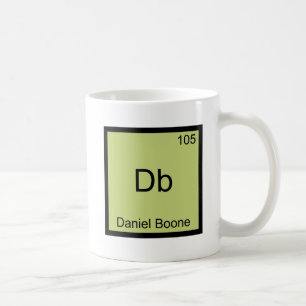 Db - Daniel Boone Grappig Scheikunde Element Symbo Koffiemok