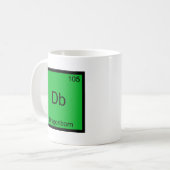 Db - Dragonborn Grappig Chemie Element Symbool T-s Koffiemok (Voorkant links)