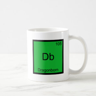 Db - Dragonborn Grappig Chemie Element Symbool T-s Koffiemok