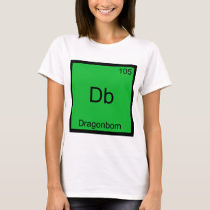 Db - Dragonborn Grappig Chemie Element Symbool T-s T-shirt