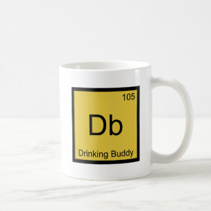 Db - Drink boeddscheikundedelement - Symbool T-shi Koffiemok