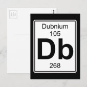 Db - Dubnium Briefkaart (Voorkant / Achterkant)