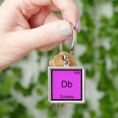 Db - Dubstep Chemistry Element Symbol Funny Music Sleutelhanger (Hand)