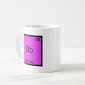 Db - Dubstep Scheikunde Element Symbool Grappige M Koffiemok (Voorkant links)