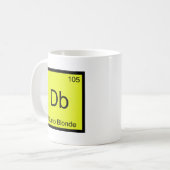 Db - Dumb Blonde Chemistry Element Symbol Funny T Koffiemok (Voorkant links)