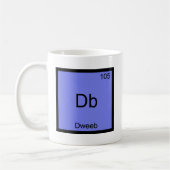 Db - Dweeb Funny Chemistry Element Symbol T-shirt Koffiemok (Links)