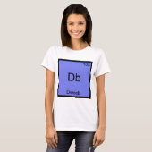 Db - Dweeb Grappige Chemie Element Symbool T-shirt (Voorkant volledig)