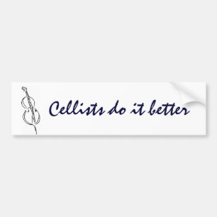 DB- Funny Cello-Bumpersticker Bumpersticker