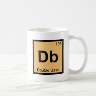 Db - Periodiek tabelsymbool voor dubbele-baaschemi Koffiemok