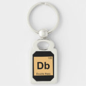 Db - Periodiek tabelsymbool voor dubbele-baaschemi Sleutelhanger (Voorkant)