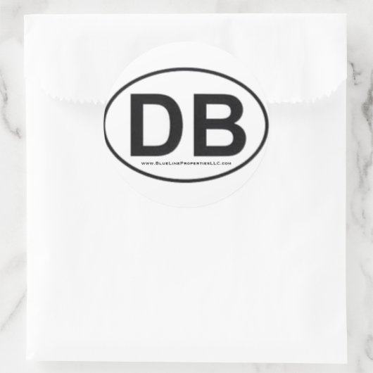DB-Stickers Ronde Sticker (Tas)