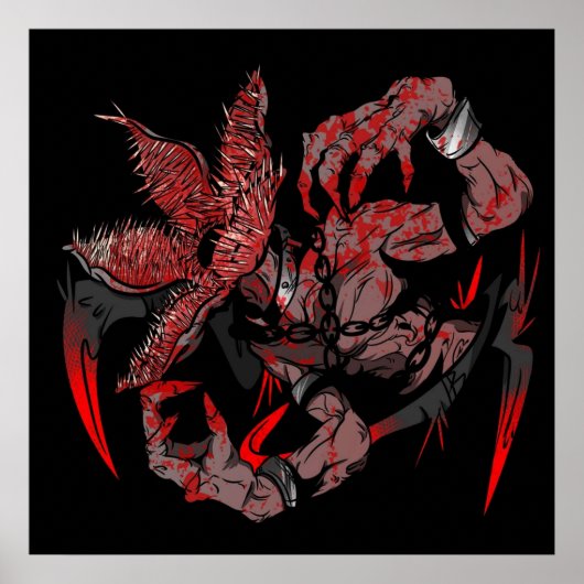 DBD dood door daglichtdemogorgon Poster (Voorkant)