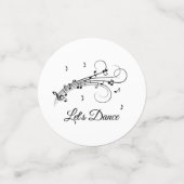 dbl Let's Dance Music Design Custom Records Confetti (Kleine voorkant)