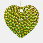 Dble-sided Heart Ornanent Keramisch Ornament (Achterkant)