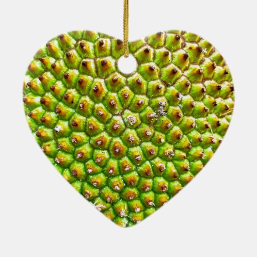 Dble-sided Heart Ornanent Keramisch Ornament (Achterkant)