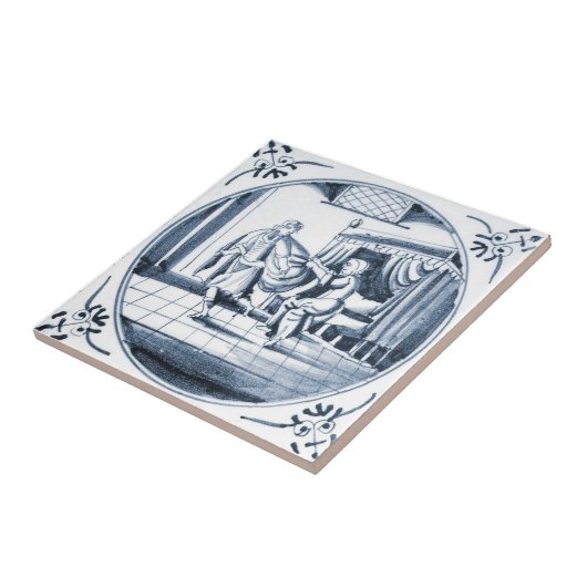 DBT01 Biblical Design Ceramic Tile Tegeltje (Zijkant)