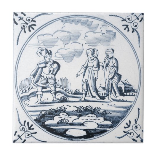 DBT02 Biblical Design Ceramic Tile Tegeltje (Voorkant)