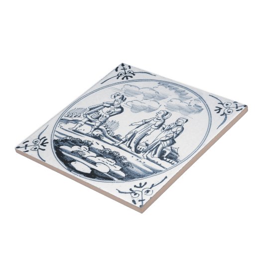 DBT02 Biblical Design Ceramic Tile Tegeltje (Zijkant)