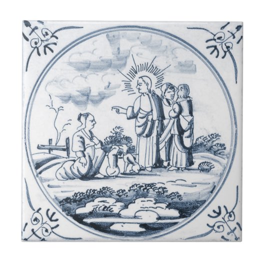 DBT03 Biblical Design Ceramic Tile Tegeltje (Voorkant)