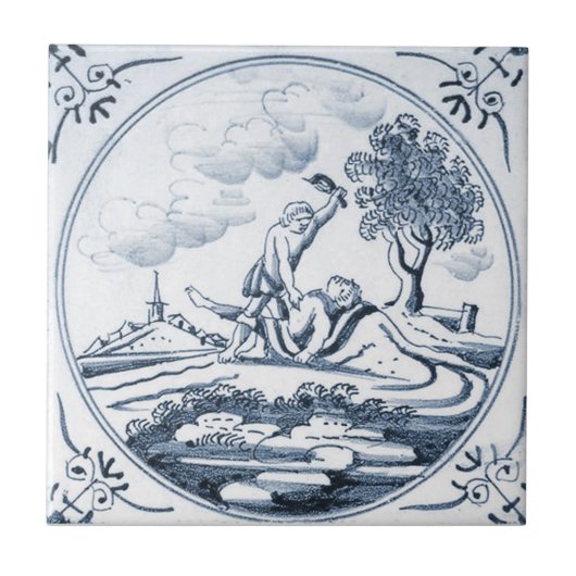 DBT04 Biblical Design Ceramic Tile Tegeltje (Voorkant)