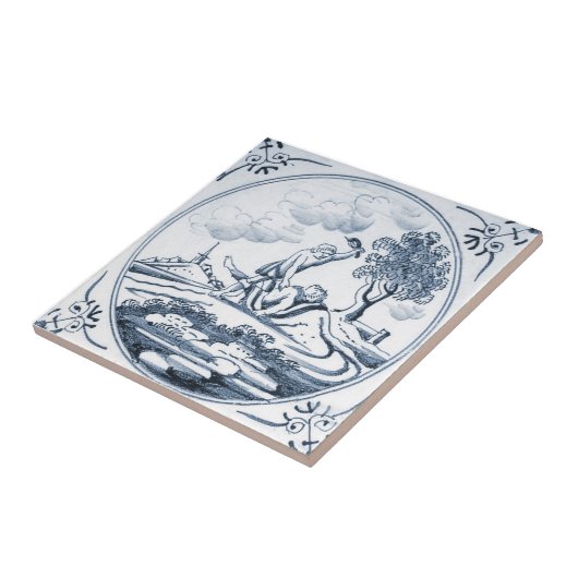 DBT04 Biblical Design Ceramic Tile Tegeltje (Zijkant)