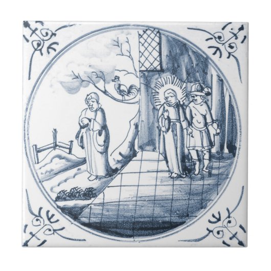 DBT09 Biblical Design Ceramic Tile Tegeltje (Voorkant)