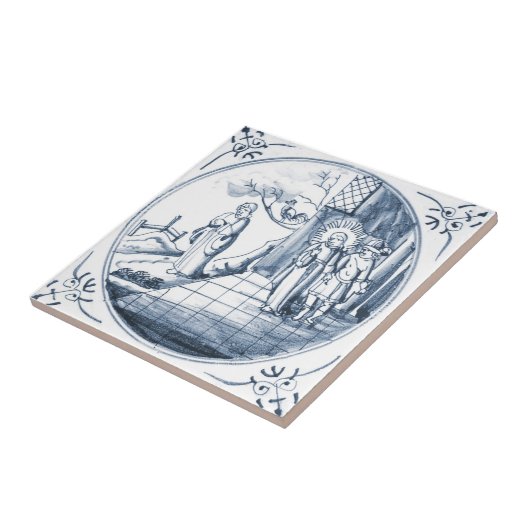 DBT09 Biblical Design Ceramic Tile Tegeltje (Zijkant)