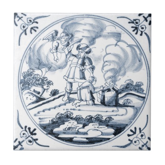 DBT12 Biblical Design Ceramic Tile Tegeltje (Voorkant)
