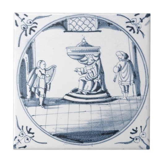DBT16 Biblical Design Ceramic Tile Tegeltje (Voorkant)