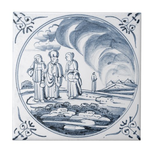 DBT17 Biblical Design Ceramic Tile Tegeltje (Voorkant)