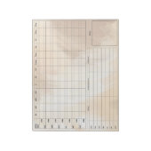 DBT Dairy Kaart Notitieblok - 40 vellen bruin (Linkerzijde)