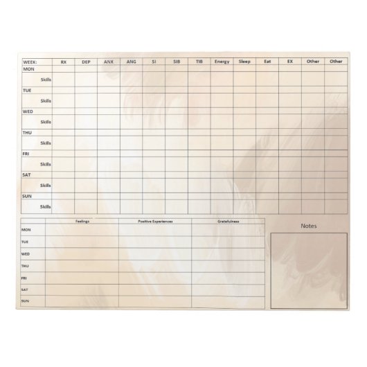 DBT Dairy Kaart Notitieblok - 40 vellen bruin (Voorkant)