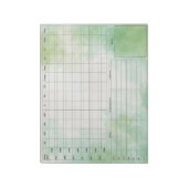 DBT Dairy Kaart Notitieblok - 40 vellen groen (Linkerzijde)